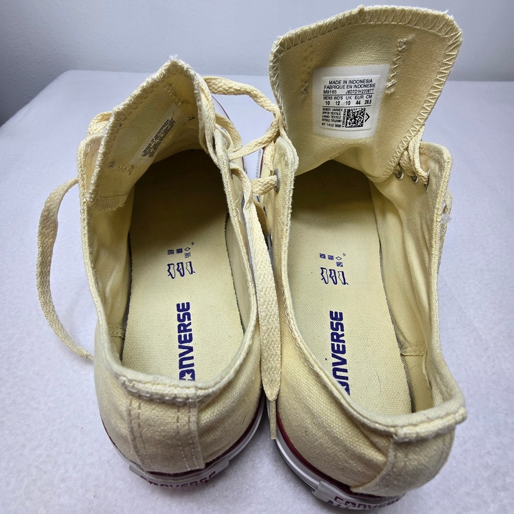 Converse Chuck Taylor All Star Low Top Shoes Sneakers Yellow Mens 10 Womens 12 - Picture 6 of 14